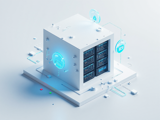 智能体解决方案架构图示，包含多个连接模块，科技感强，蓝色主题，现代化设计风格